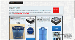 Desktop Screenshot of dynastyspasfilters.com