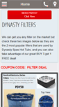 Mobile Screenshot of dynastyspasfilters.com